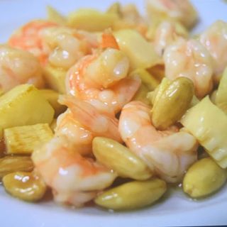 Gamberi alle mandorle