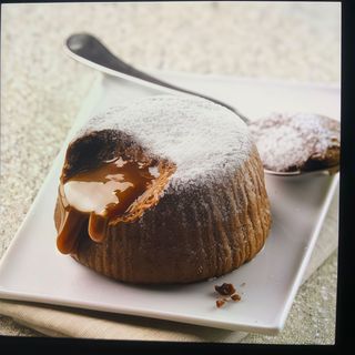 Soufflè cioccolato e caramello