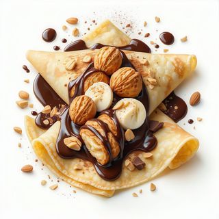 Crepes Nutella, galak e amaretti