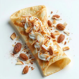 Crepes Galak, praline e cocco