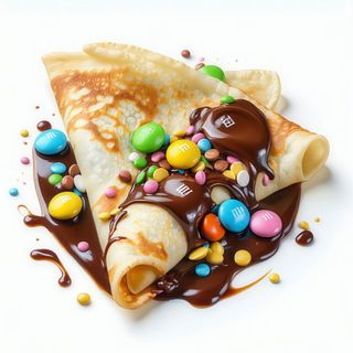 Crepes Nutella e Smarties