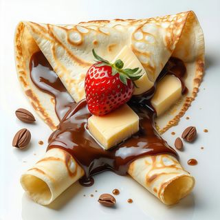 Crepes Kinder Bueno e Loacker