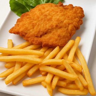 Cotoletta con patatine