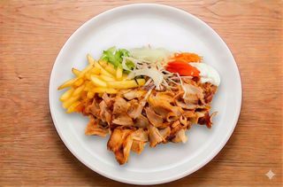 Piatto doner kebab grande