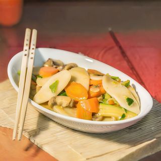 Gnocchi di riso alla cinese