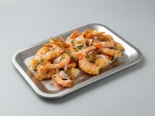 Gamberetti con sale e pepe