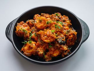 Jhinga tawa masala