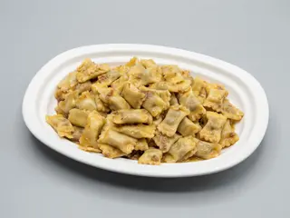 Ravioli ripieni di formaggio caprino e fichi con zafferano