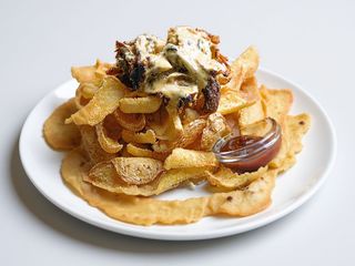 Patatine dippers con pulled pork