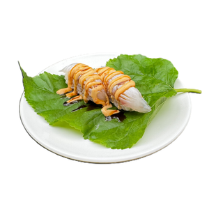 122 Nighiri spicy flambe'suzuki