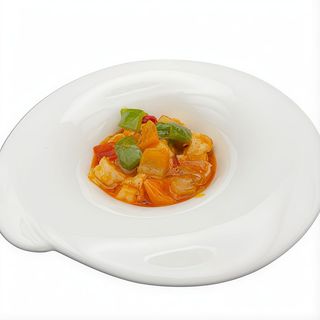 333 Gamberi con verdure piccante