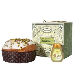 Panettone Artigianale al Pistacchio 850gr. + Squeezer 190gr