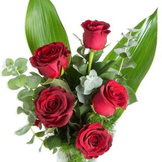 Bouquets 5 Rose Rosse