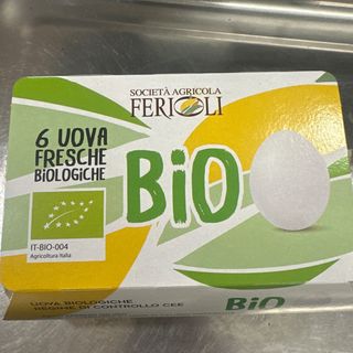 Uova allevate a terra BIO confezione da 6