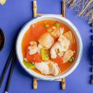 pollo salsa agrodoce
