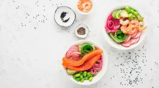 Poke Moya salmon style