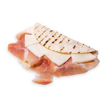 Piadina prosciutto crudo e mozzarella