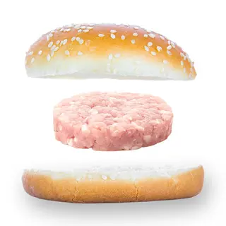 Panino hamburger di pollo