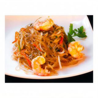 22 Spaghetti di soia con misto di mare