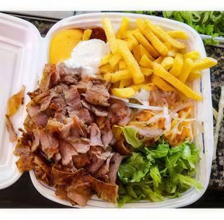 Piatto kebab + patatine