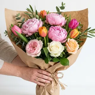 Bouquet Tulipani e Peonie