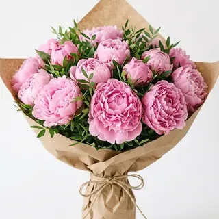 15 peonie rosa