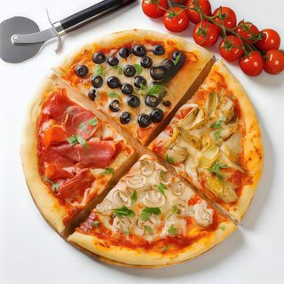 4 stagioni - pizza rossa