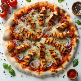 Tandoori chicken - pizza rossa