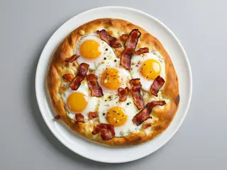 Carbonara - pizza bianca