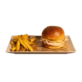 Pollo e Porchetta con patatine