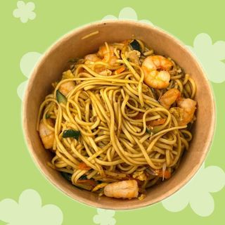 Spaghetti con gamberetti