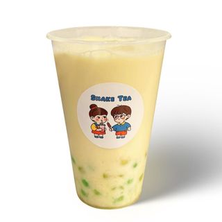 Tè con latte alla pesca bianca(Grande)