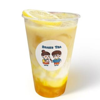 Tè verde al limone e mango latte(Piccolo)