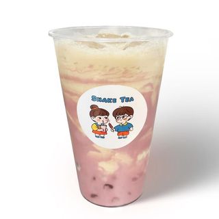 Tè nero con latte taro e tapioca(piccolo)
