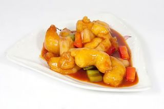 Gamberi in salsa agrodolce
