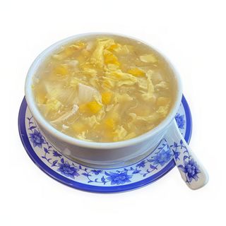 Zuppa di mais e pollo