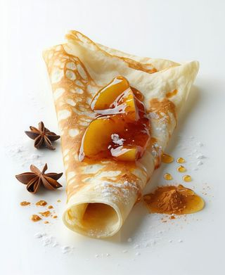 Crêpe con confettura artigianale di mele e cannella