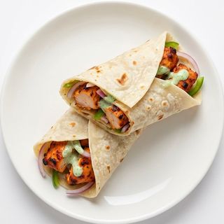 Chicken tikka roll.