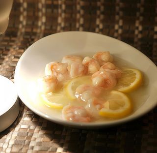 Gamberi in salsa limone