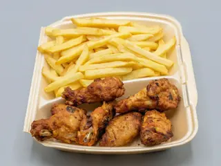 Alette di pollo + patatine fritte big