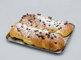 Treccia con gocce di cioccolato