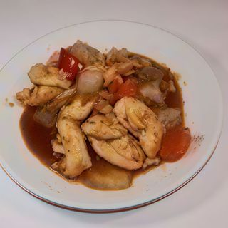41. Pollo in salsa piccante