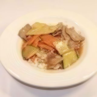 27. Riso bianco con manzo e verdure
