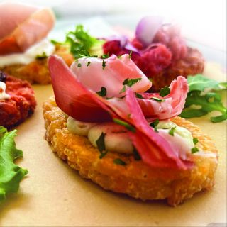 Crispy-rice bruschette di riso