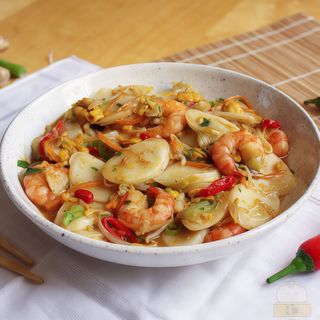 65 Gnocchi di riso con frutti di mare