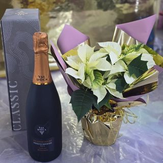 Prosecco e Natale in bianco