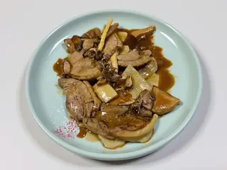 66 Anatra con funghi bambu