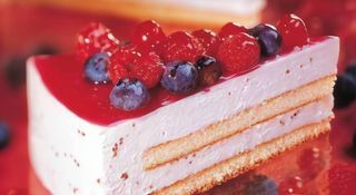 Mousse yogurt ai frutti di bosco