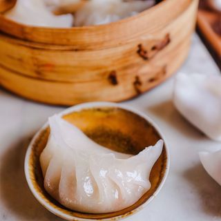 Ravioli al vapore di gamberi