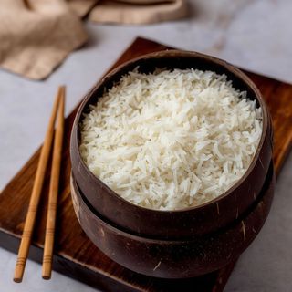 Riso bianco al vapore